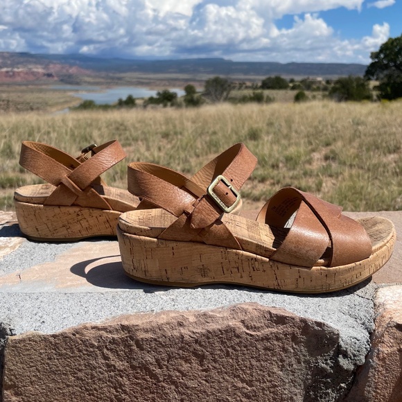 GUC KORK-EASE Women's Myrna 2.0 Ankle Strap Wedge Sandal (Size: 37/Tan) - Picture 2 of 15